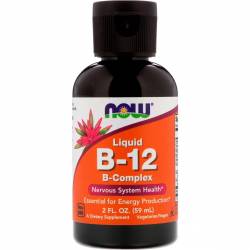 Витамин B-12 Жидкий, Liquid B-12, Now Foods, 59 мл / NF0464.31870