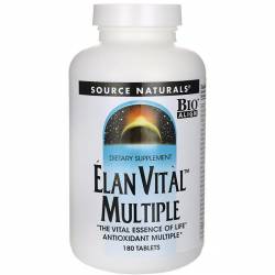 Мультивитамины, Elan Vital Multiple, Source Naturals, 180 таблеток