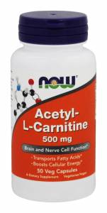 Ацетил-Л-карнитин / NOW - Acetyl-L-Carnitine 500mg (50 caps) / VM-0075.26231