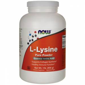 Л-Лизин в порошке / NOW - L-Lysine Powder - 1 lb. (454 g)
