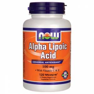 Альфа-липоевая кислота с витаминами С и Е / NOW - Alpha Lipoic Acid 100mg (120 caps)