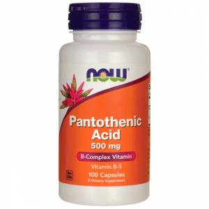 Пантотеновая кислота (витамин Б-5) / NOW - Pantothenic Acid 500mg (100 caps)
