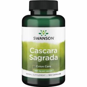 Натуральная очистка организма от шлаков - Каскара Саграда / Cascara Sagrada, 450 мг 100 капсул / SW-00477