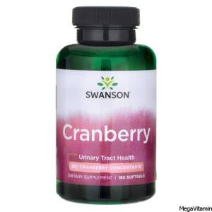 Здоровье мочевого пузыря и почек - клюква в капсулах (Cranberry), 180 капсул / SW-00786