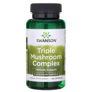 Тройной грибной комплекс (стандартизированный экстракт) / Triple Mushroom Complex, 600 мг 60 капсул / SW-00168