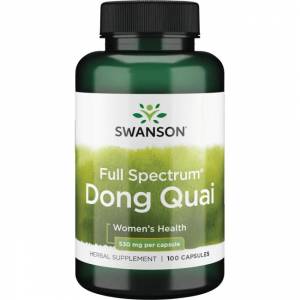Регулятор громонального фона у женщин - Донг Куэй / Dong Quai (Дягиль лекарственный), 530 мг 100 капсул / SW-00533