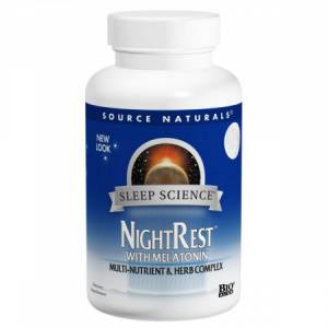 Комплекс для Нормализации Сна, NightRest, Source Naturals, 50 таблеток