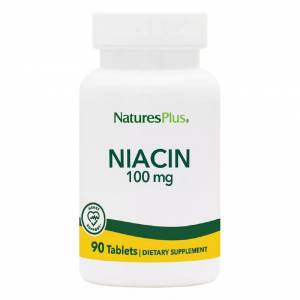 Ниацин, Niacin, 100 мг, Natures Plus, 90 таблеток / NTP1850