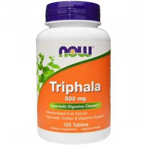 Трифала, Triphala, Now Foods, 500 мг, 120 таблеток / NF4764.20608