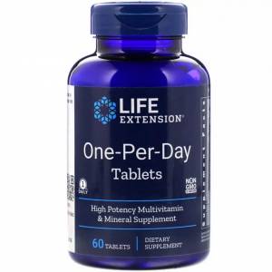 Мультивитамины Одна в День, One-Per-Day, Life Extension, 60 таблеток / LEX23136