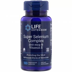 Супер Комплекс Селен, Super Selenium, Life Extension, 100 Вегетарианских Капсул / LEX17781
