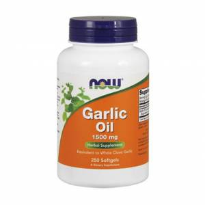 Чесночное масло, 1500 мг, Garlic Oil, Now Foods, 250 гелевых капсул / NOW1792.25156