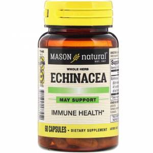 Эхинацея, Echinacea, Mason Natural, 60 капсул / MAV17745