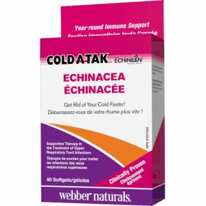 Природный антибиотик - Эхинацея / Cold-A-Tak Echinacea (60 softgels), Webber Naturals, Canada / WN-3534.30272