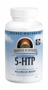 5-HTP (Гидрокситриптофан) 100мг, Serene Science, Source Naturals, 60 капсул / SN1695
