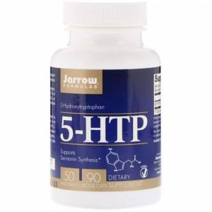 5-HTP (Гидрокситриптофан), 50 мг, Jarrow Formulas, 90 Вегетарианских капсул / JRW15044 