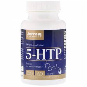 5-HTP (Гидрокситриптофан), 100 мг, Jarrow Formulas, 60 вегетарианских капсул / JRW15043