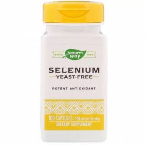 Селен, Selenium, 200 мкг, Nature's Way, 100 капсул / NWY41081