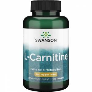 Л-Карнітін / L-Carnitine 500 mg 100 Tabs Swanson USA / SW01001.32568
