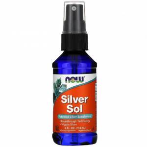 Коллоидное Серебро, Now Foods, Silver Sol, 4 жидких унций (118 мл) / NF1407.20596