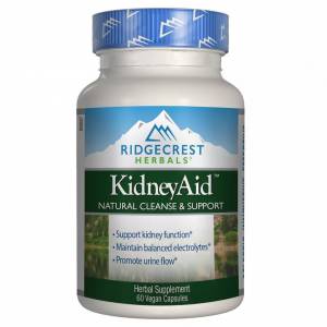 Комплекс для Поддержки Функции Почек, KidneyAid, RidgeCrest Herbals, 60 вегетарианских капсул / RCH168