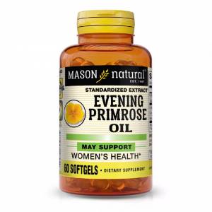 Масло примулы вечерней, Evening Primrose Oil, Mason Natural, 60 гелевых капсул / MAV12845