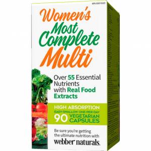 Уценка! Мультикомплекс для женщин до 50 лет / Webber Naturals - Womens Most Complete Multi (90 caps) / WN3186