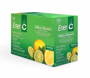 Витаминный Напиток для Повышения Иммунитета, Вкус Лимона и Лайма, Vitamin C, Ener-C, 30 пакетиков