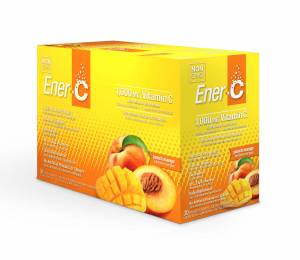 Витаминный Напиток для Повышения Иммунитета, Вкус Персика и Манго, Vitamin C, Ener-C, 30 пакетиков