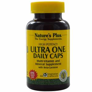 Ежедневные Мультивитамины, Ultra One, Natures Plus, 60 гелевых капсул / NTP3008