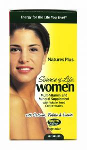 Мультивитамины для Женщин, Source of Life, Natures Plus, 60 таблеток