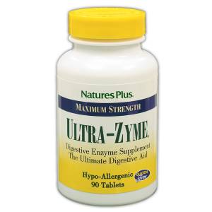 Комплекс для Улучшения Пищеварения, Ultra-Zyme, Natures Plus, 90 таблеток / NTP4452