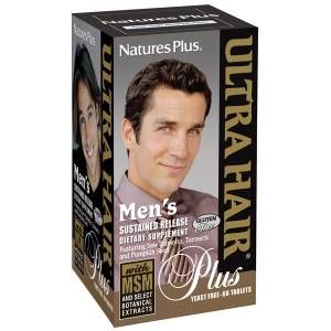 Комплекс для Роста Оздоровления Волос для Мужчин, Ultra Hair, Natures Plus, 60 таблеток / NTP4832
