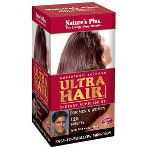 Комплекс для Роста Оздоровления Волос для Мужчин и Женщин, Ultra Hair, Natures Plus, 120 таблеток / NTP4843.35784