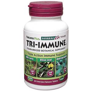 Комплекс для Поддержки Иммунной Системы, Tri-Immune, Natures Plus, 60 таблеток / NTP7380