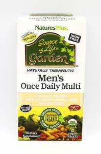 Органические Ежедневные Мультивитамины для Мужчин, Source of Life Garden, Natures Plus, 30 таблеток / NTP30745