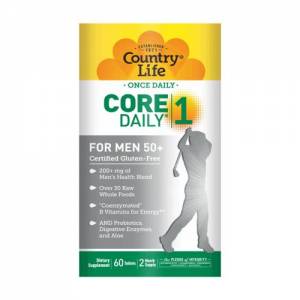 Мультивитамины для Мужчин, 50+, Core Daily-1 for Men 50+, Country Life, 60 таблеток / CLF8194