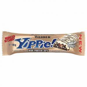 Протеиновый батончик Yippie, Вкус Тройного Шоколада, 45 г, Weider 