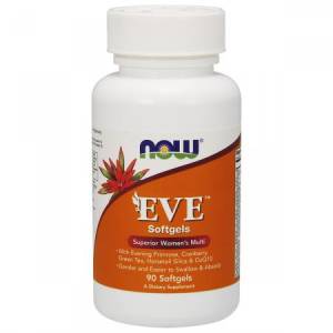 Мультивитамины для Женщин Eve, Now Foods, 90 желатиновых капсул 