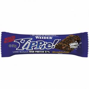 Протеиновый батончик Yippie, Вкус Шоколада и Лавы, Упаковка (12 шт x 70 г), Weider 
