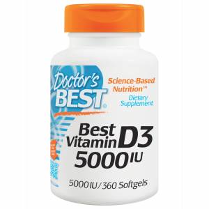Витамин D3 5000IU, Doctor's Best, 360 желатиновых капсул
