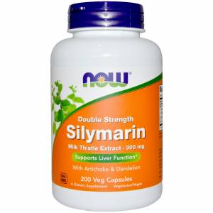 Силимарин (Расторопша) 300мг, Now Foods, 200 гелевых капсул Код: NF4753