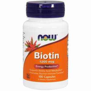 Биотин (В7) 1000мкг, Now Foods, 100 капсул / NF0469.21307