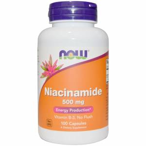 Ниацинамид (В3) 500мг, Now Foods, 100 капсул / NF0478.25164