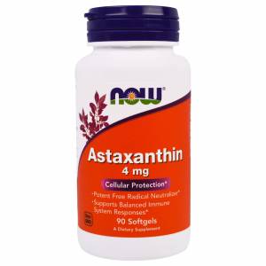 Астаксантин 4мг, Now Foods, 90 желатиновых капсул
