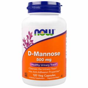 Д-Манноза / D-Mannose, Now Foods, 500 mg 120 Veg Capsules / NF2811.26436