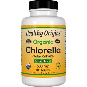 Органическая Хлорелла 500мг, Healthy Origins, 180 таблеток / HO88424