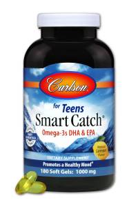 Омега-3 для Подростков, Smart Catch, Carlson, 180 желатиновых капсул / CL1612