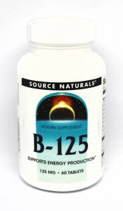 Комплекс Витаминов Группы B 125мг, Source Naturals, 60 таблеток / SN0425