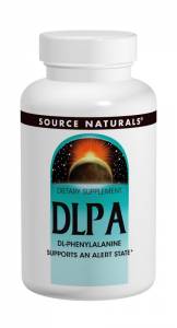DLPA (фенилаланин) 375мг, Source Naturals, 120 таблеток